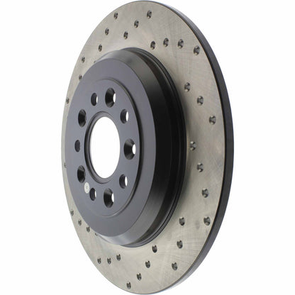 StopTech Sport Cryo Cross Drilled Brake Rotor; Rear Right