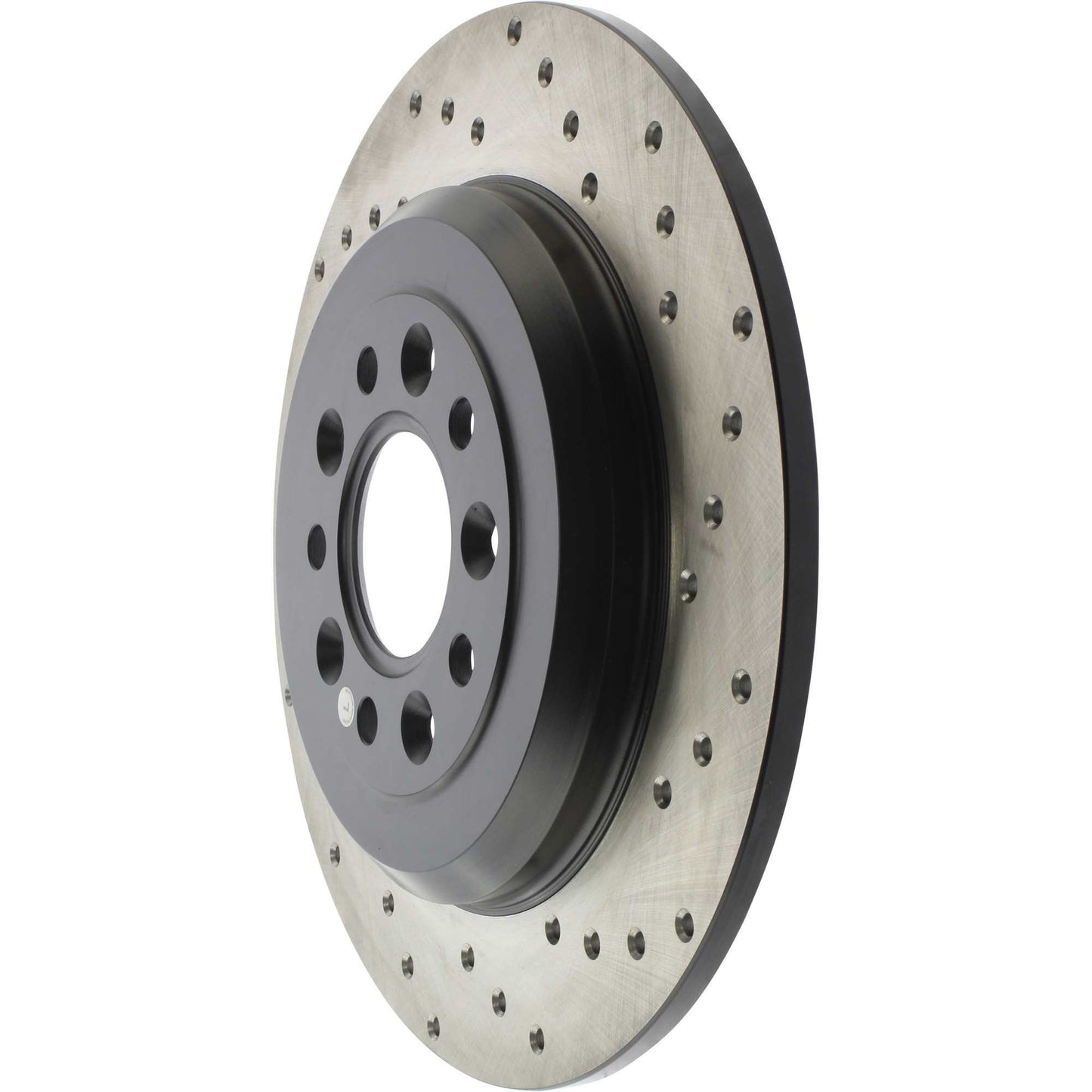 StopTech Sport Cross Drilled Brake Rotor; Rear Left