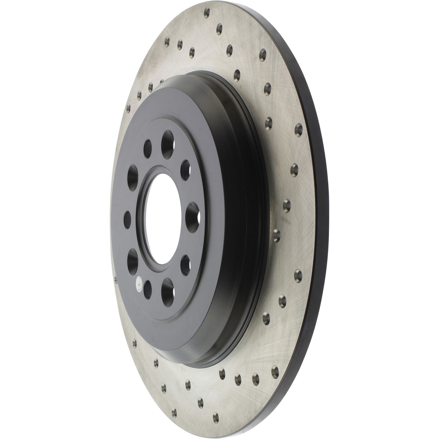 StopTech Sport Cross Drilled Brake Rotor; Rear Left