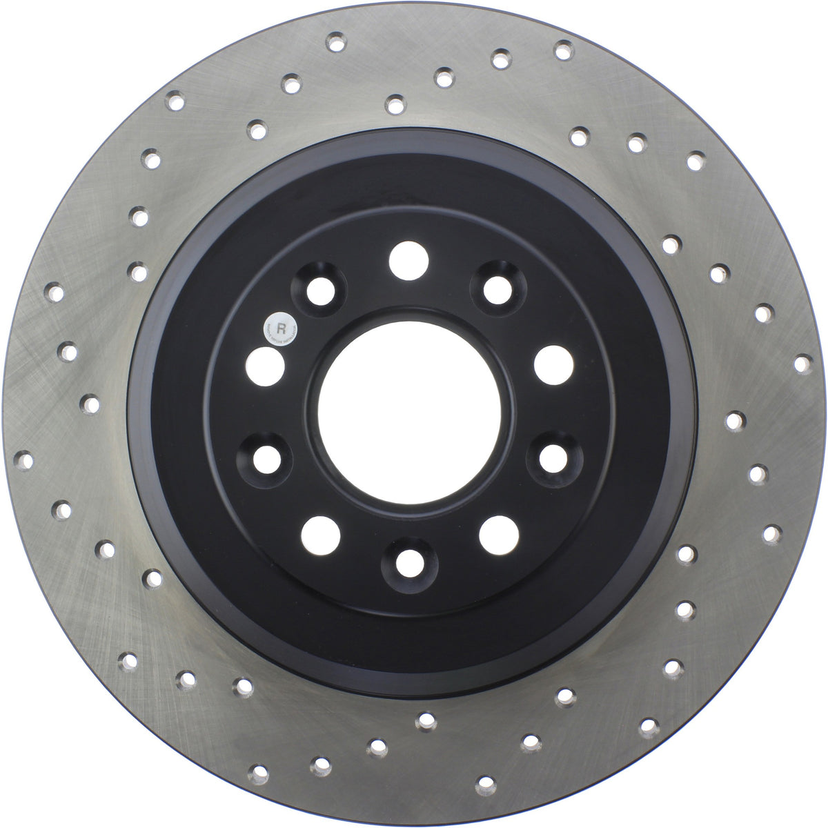 StopTech Sport Cross Drilled Brake Rotor; Rear Right