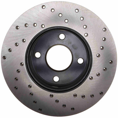 StopTech Sport Cryo Cross Drilled Brake Rotor; Front Right