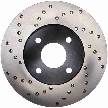 StopTech Sport Cryo Cross Drilled Brake Rotor; Front Right