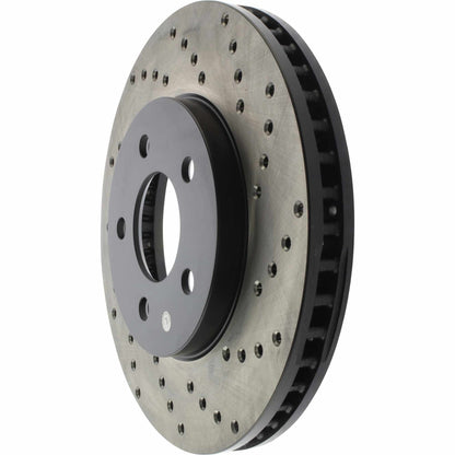 StopTech Sport Cryo Cross Drilled Brake Rotor; Front Left