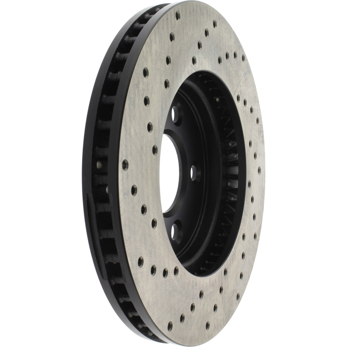 StopTech Sport Cryo Cross Drilled Brake Rotor; Front Left