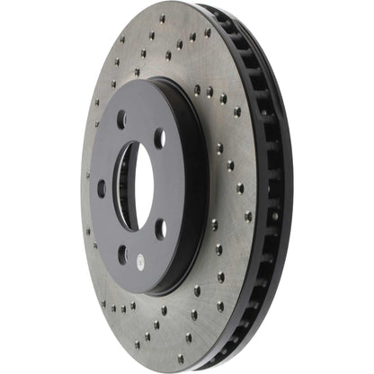 StopTech Sport Cross Drilled Brake Rotor; Front Right