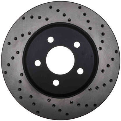 StopTech Sport Cryo Cross Drilled Brake Rotor; Front Left