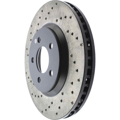 StopTech Sport Cryo Cross Drilled Brake Rotor; Front Right
