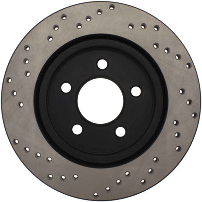 StopTech  Sport Cryo Cross Drilled Brake Rotor; Rear Right