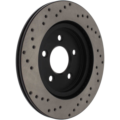 StopTech  Sport Cryo Cross Drilled Brake Rotor; Rear Right