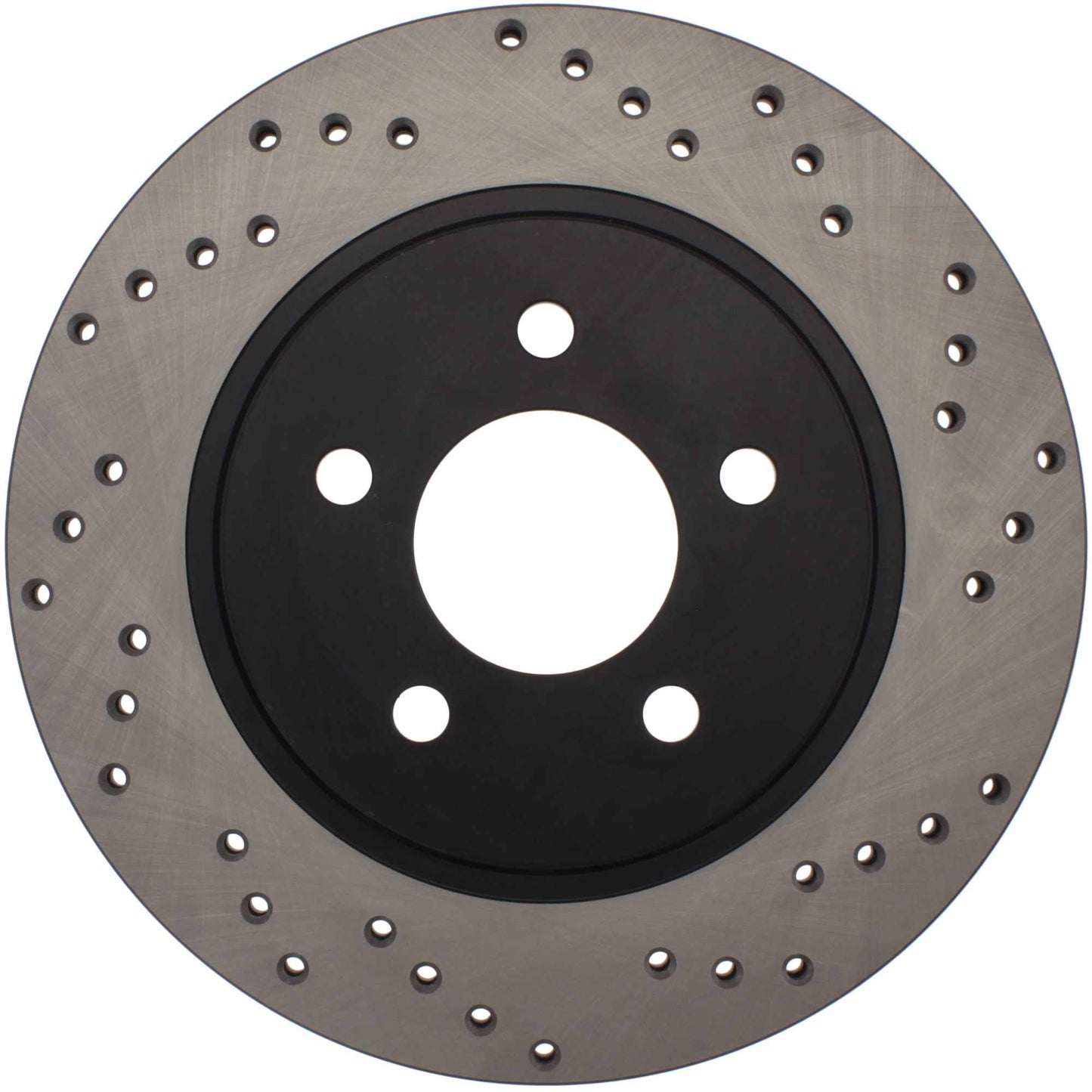 StopTech Sport Cross Drilled Brake Rotor; Rear Left