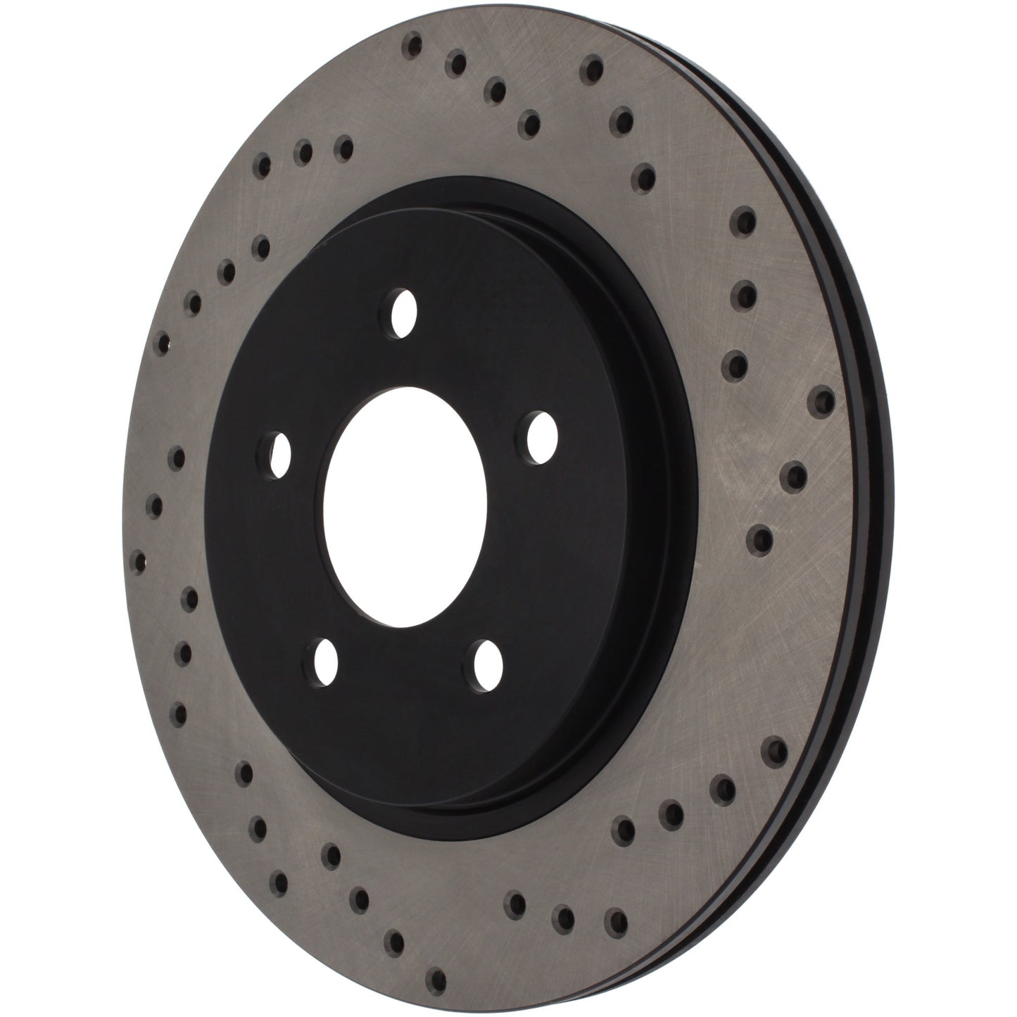 StopTech Sport Cross Drilled Brake Rotor; Rear Left