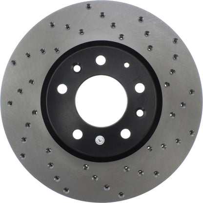 StopTech Sport Cryo Cross Drilled Brake Rotor; Front Left