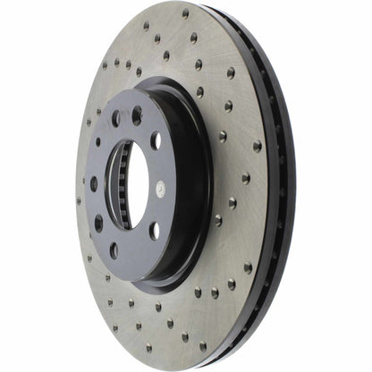 StopTech Sport Cryo Cross Drilled Brake Rotor; Front Left