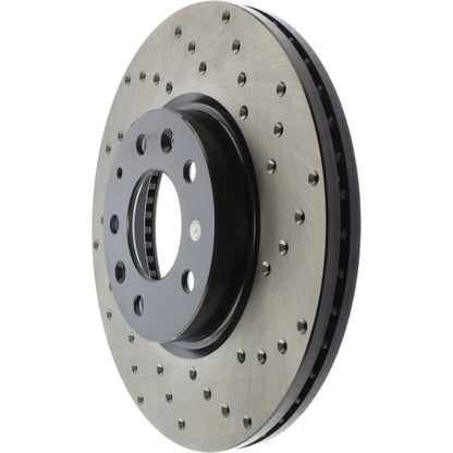 StopTech Sport Cryo Cross Drilled Brake Rotor; Front Left