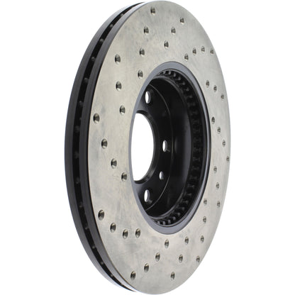 StopTech Sport Cryo Cross Drilled Brake Rotor; Front Left