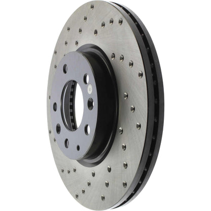 StopTech Sport Cryo Cross Drilled Brake Rotor; Front Right