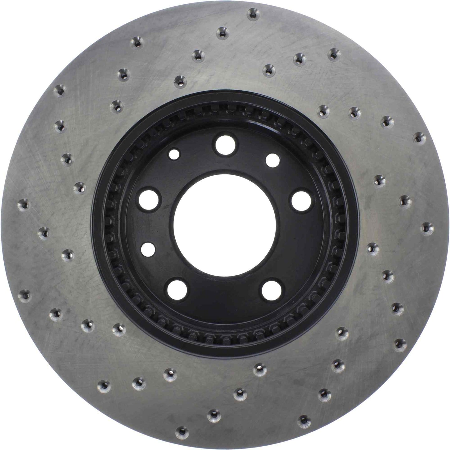 StopTech Sport Cross Drilled Brake Rotor; Front Left