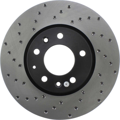 StopTech Sport Cross Drilled Brake Rotor; Front Right