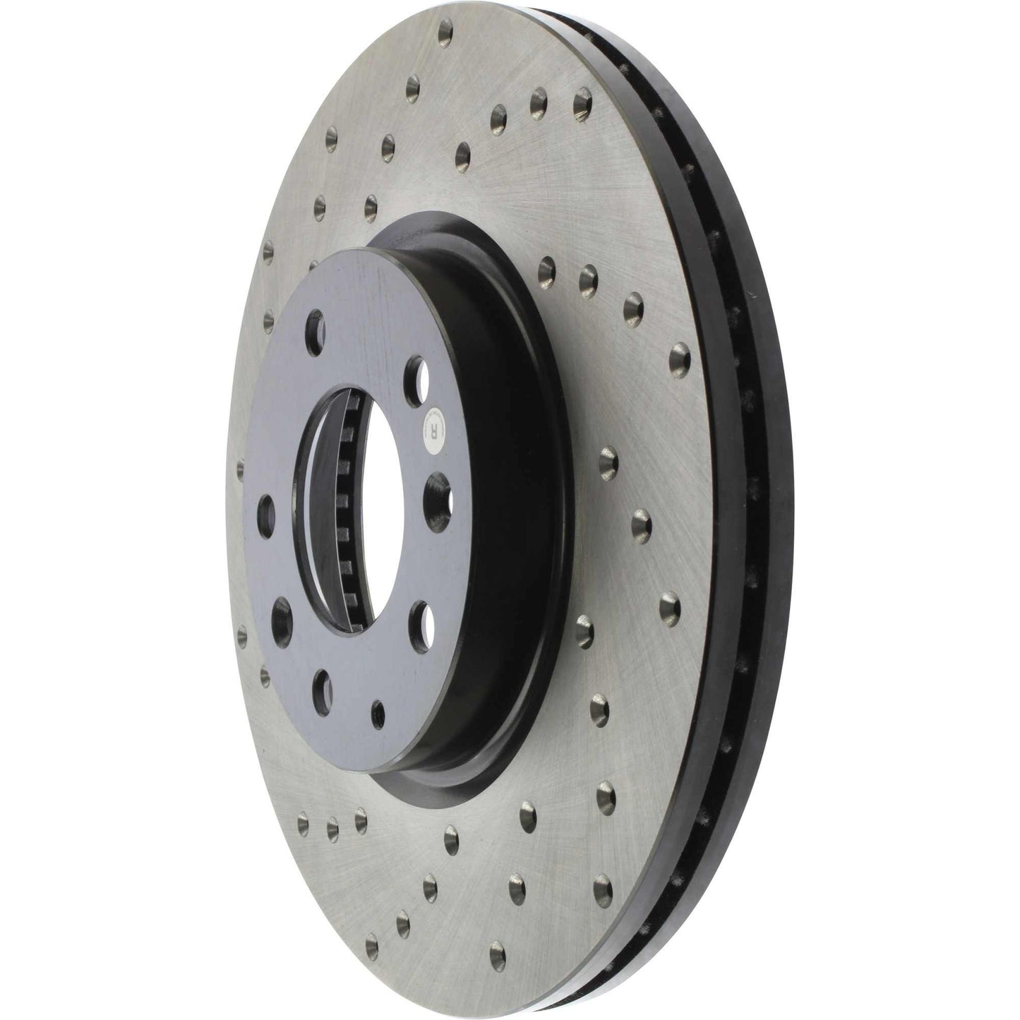 StopTech Sport Cross Drilled Brake Rotor; Front Right
