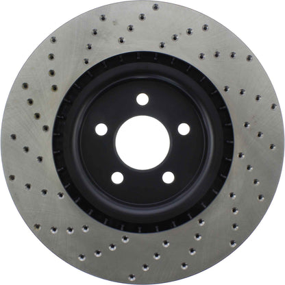 StopTech Sport Cryo Cross Drilled Brake Rotor; Front Left
