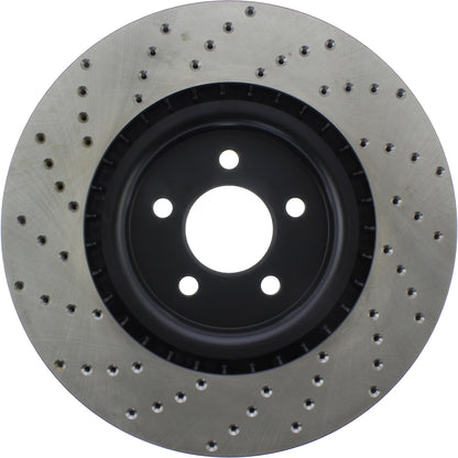 StopTech Sport Cryo Cross Drilled Brake Rotor; Front Left