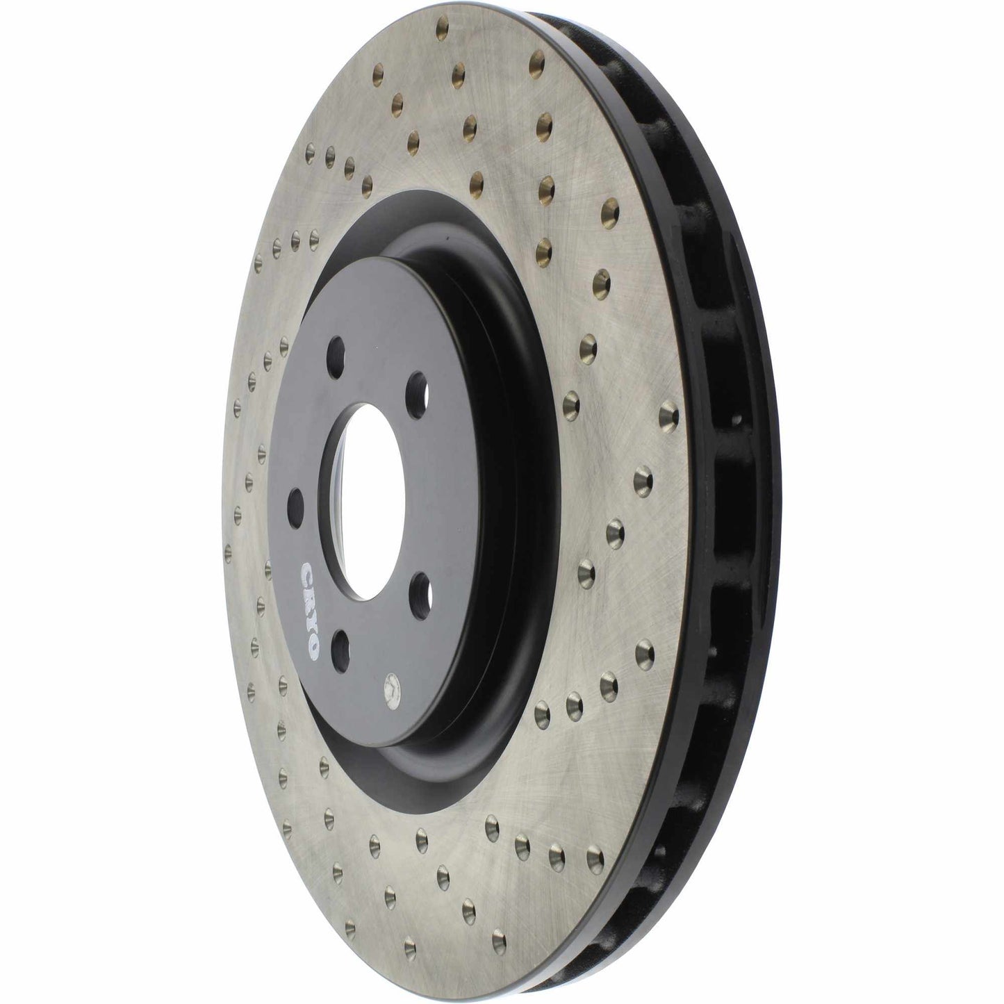 StopTech Sport Cryo Cross Drilled Brake Rotor; Front Left