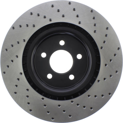 StopTech Sport Cryo Cross Drilled Brake Rotor; Front Right