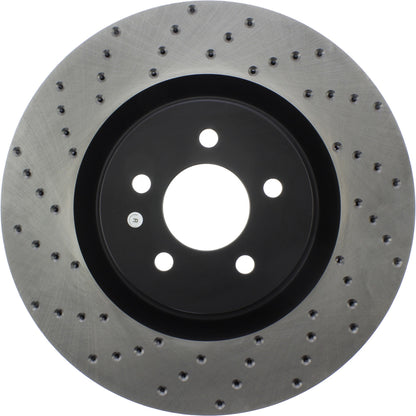 StopTech Sport Cryo Cross Drilled Brake Rotor; Front Right