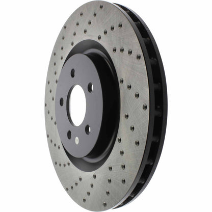 StopTech Sport Cryo Cross Drilled Brake Rotor; Front Right
