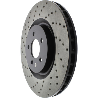 StopTech Sport Cryo Cross Drilled Brake Rotor; Front Right