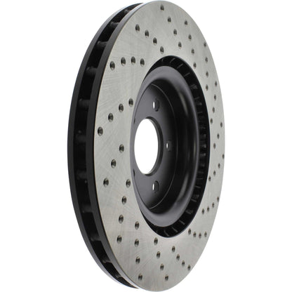 StopTech Sport Cryo Cross Drilled Brake Rotor; Front Right