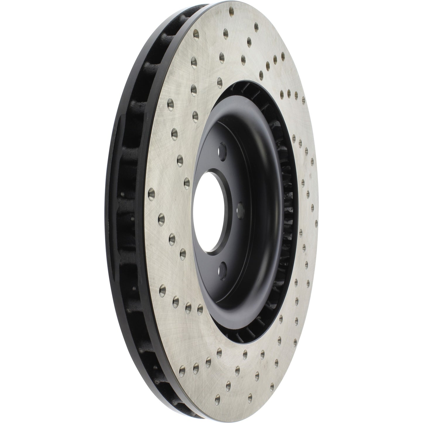 StopTech Sport Cross Drilled Brake Rotor; Front Left