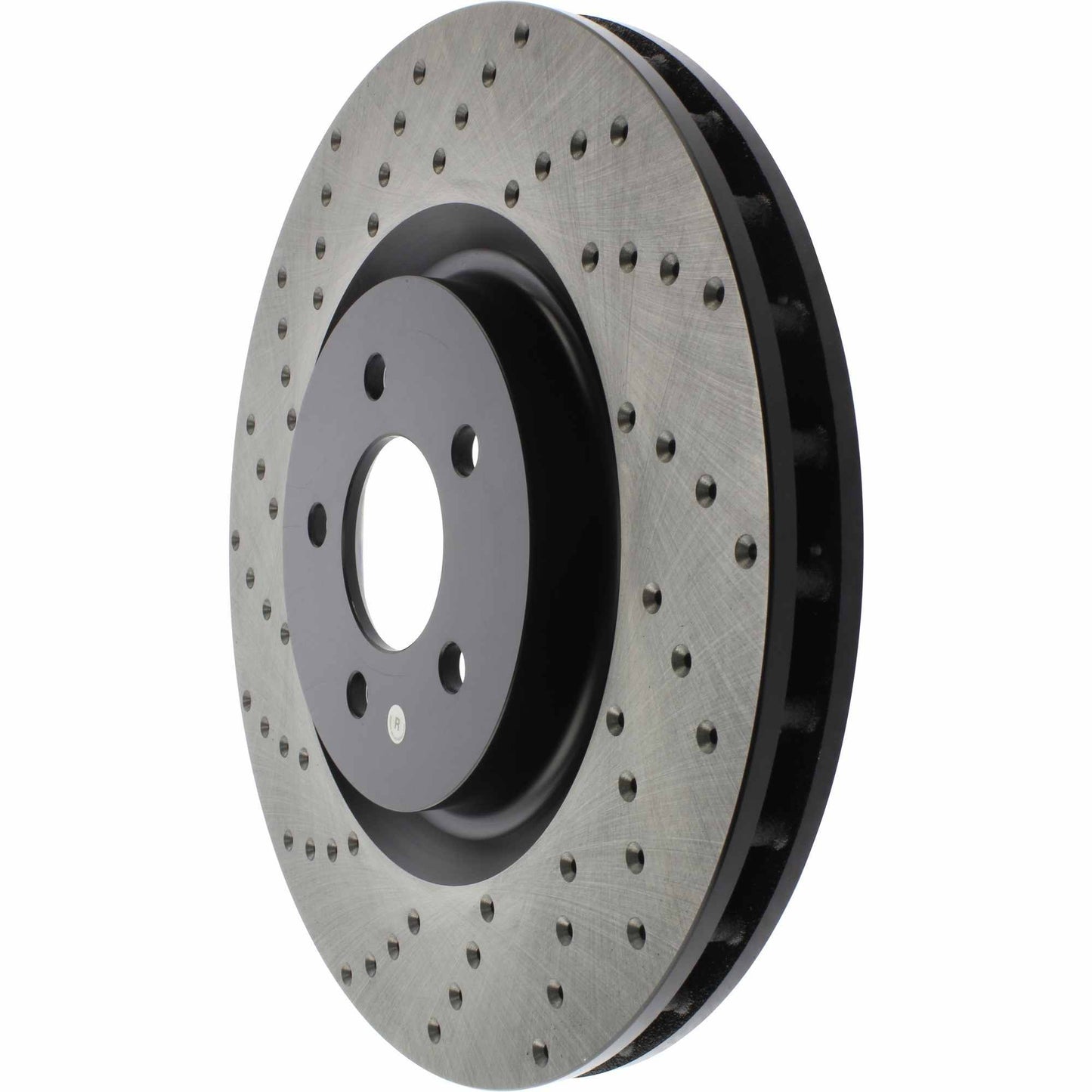 StopTech Sport Cross Drilled Brake Rotor; Front Right