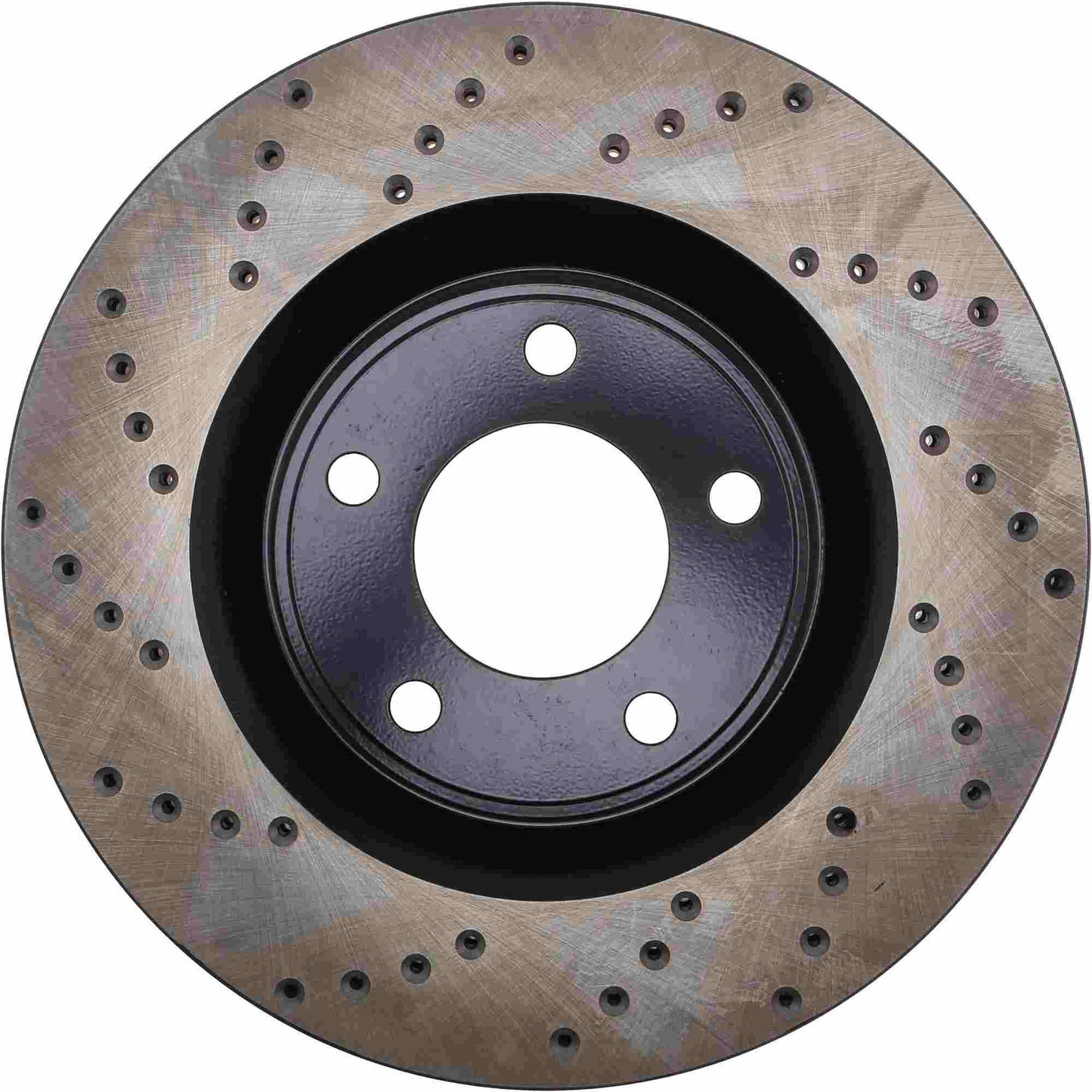 StopTech Sport Cross Drilled Brake Rotor; Front Right