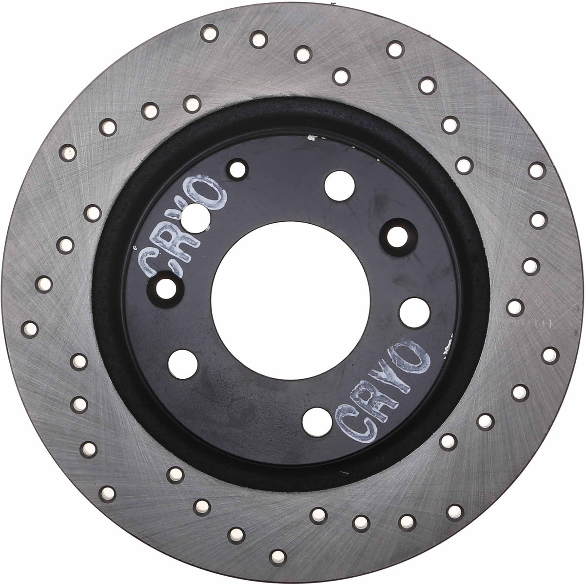 StopTech Sport Cryo Cross Drilled Brake Rotor; Rear Left
