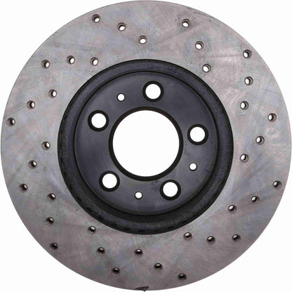 StopTech Sport Cryo Cross Drilled Brake Rotor; Rear Right