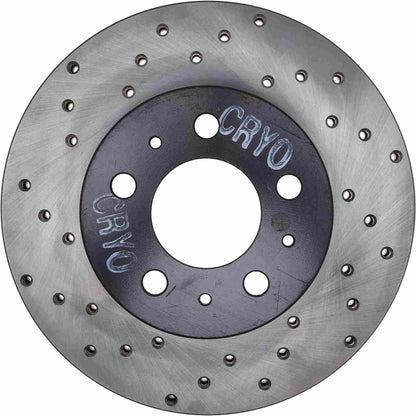 StopTech Sport Cryo Cross Drilled Brake Rotor; Rear Right