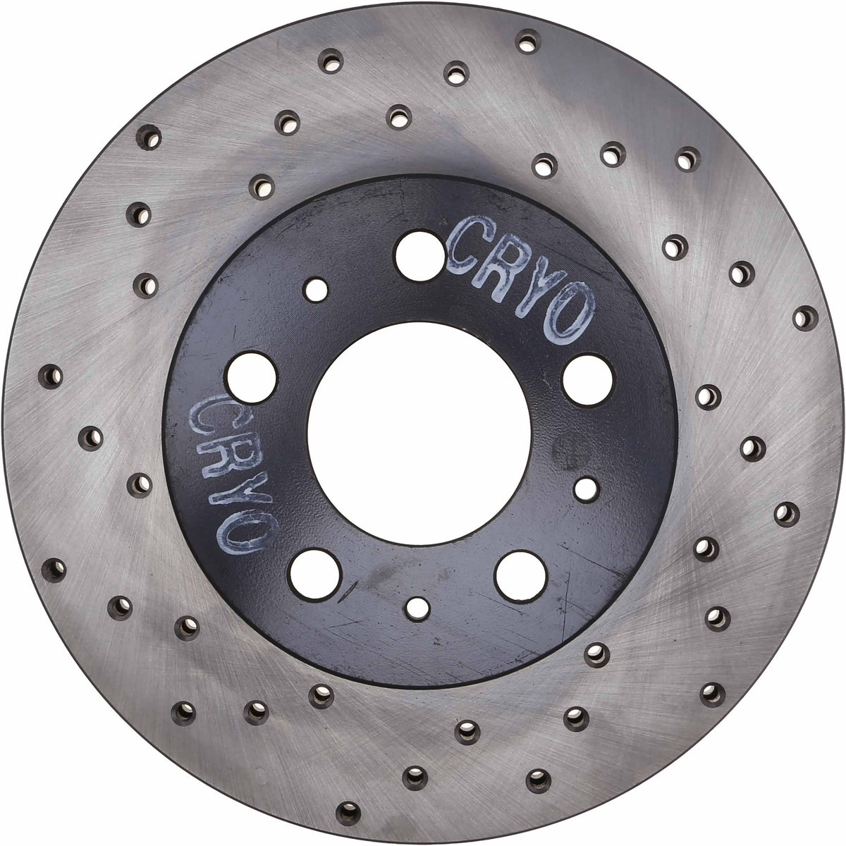 StopTech Sport Cryo Cross Drilled Brake Rotor; Rear Right