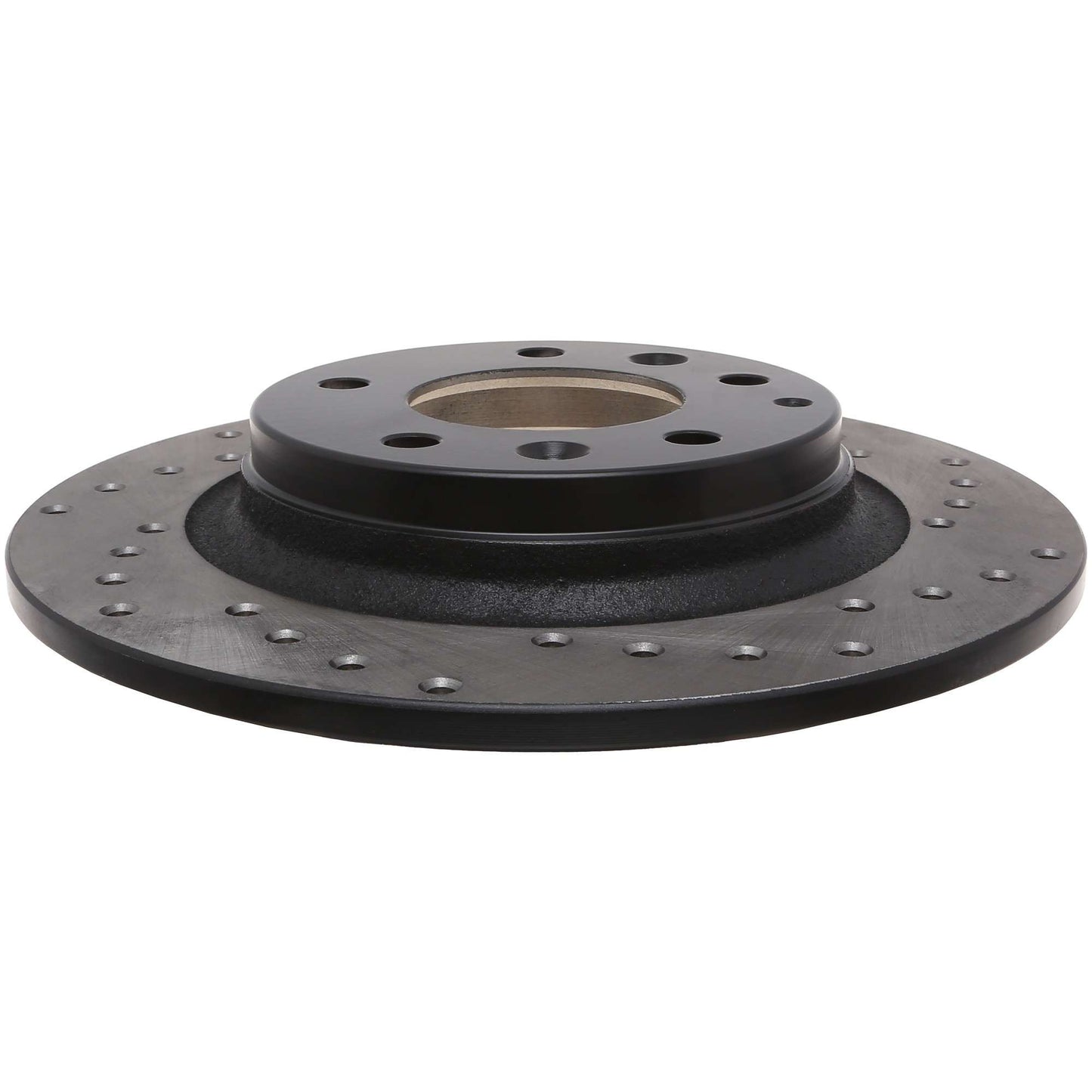 StopTech Sport Cross Drilled Brake Rotor; Rear Left