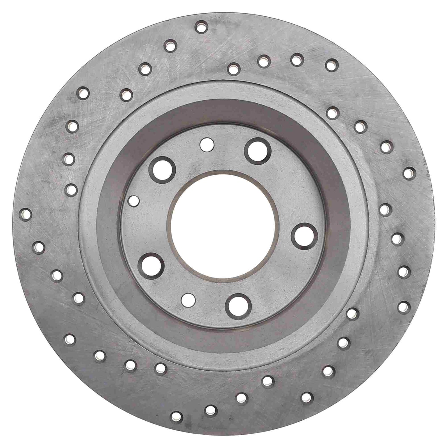 StopTech Sport Cross Drilled Brake Rotor; Rear Left