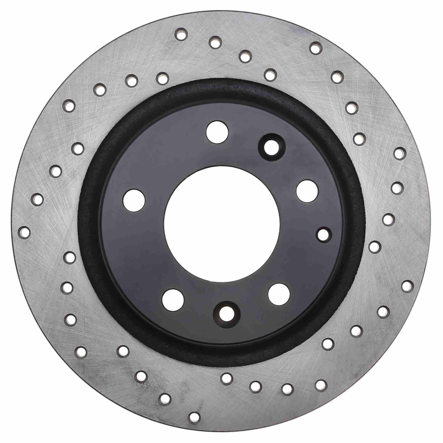 StopTech Sport Cross Drilled Brake Rotor; Rear Left
