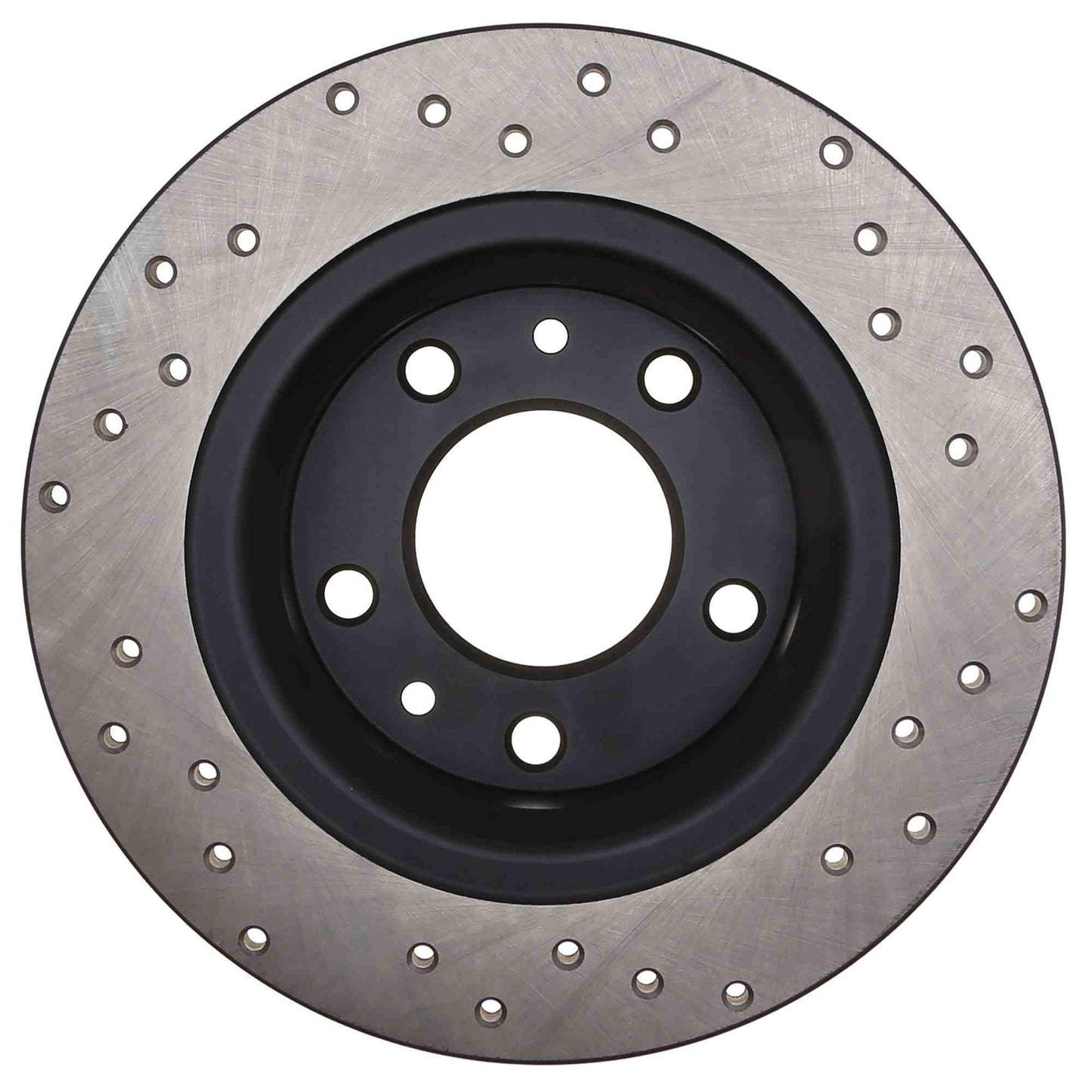 StopTech Sport Cross Drilled Brake Rotor; Rear Right
