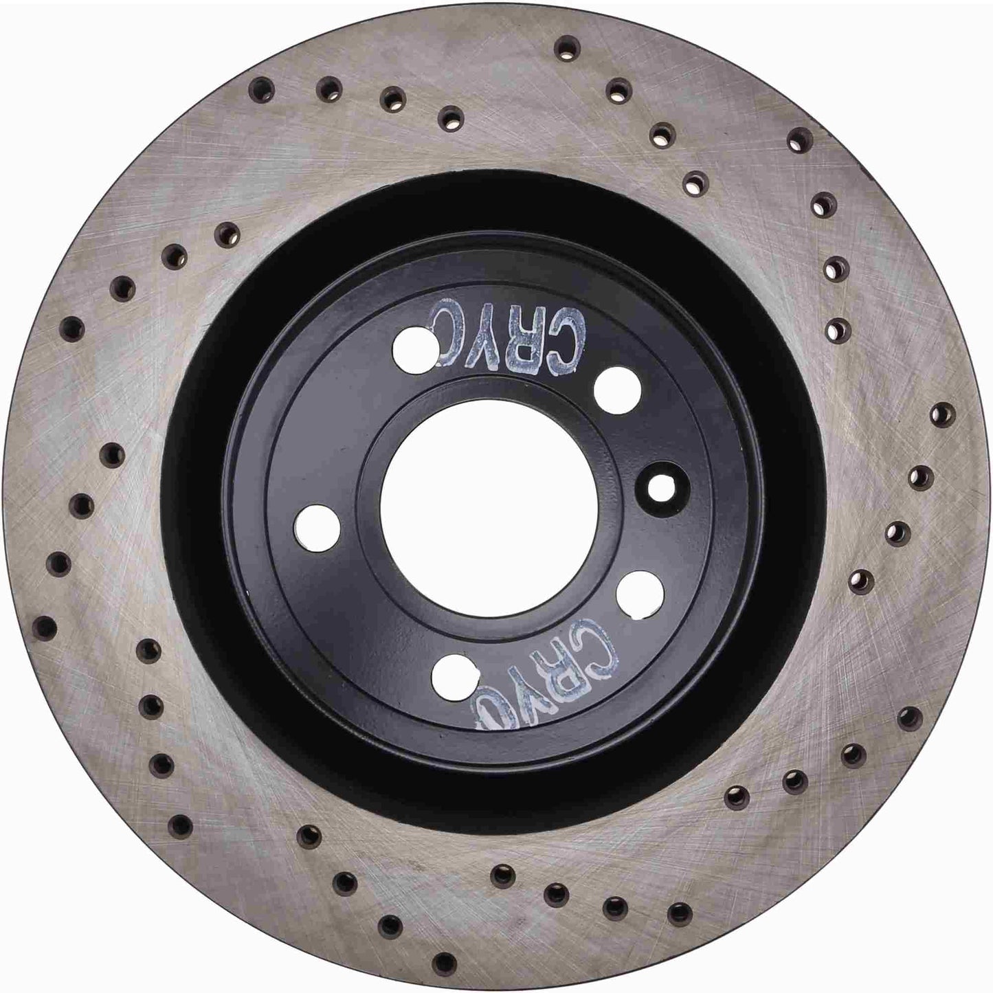 StopTech Sport Cryo Cross Drilled Brake Rotor; Front Left