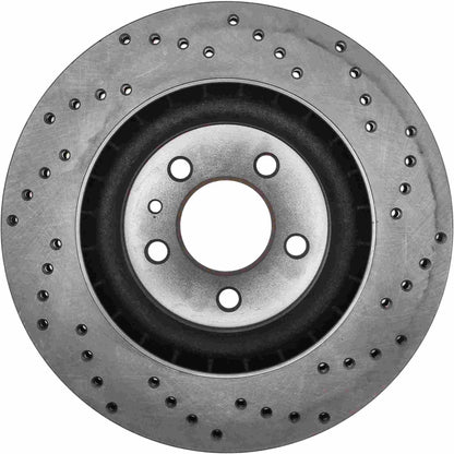 StopTech Sport Cryo Cross Drilled Brake Rotor; Front Right