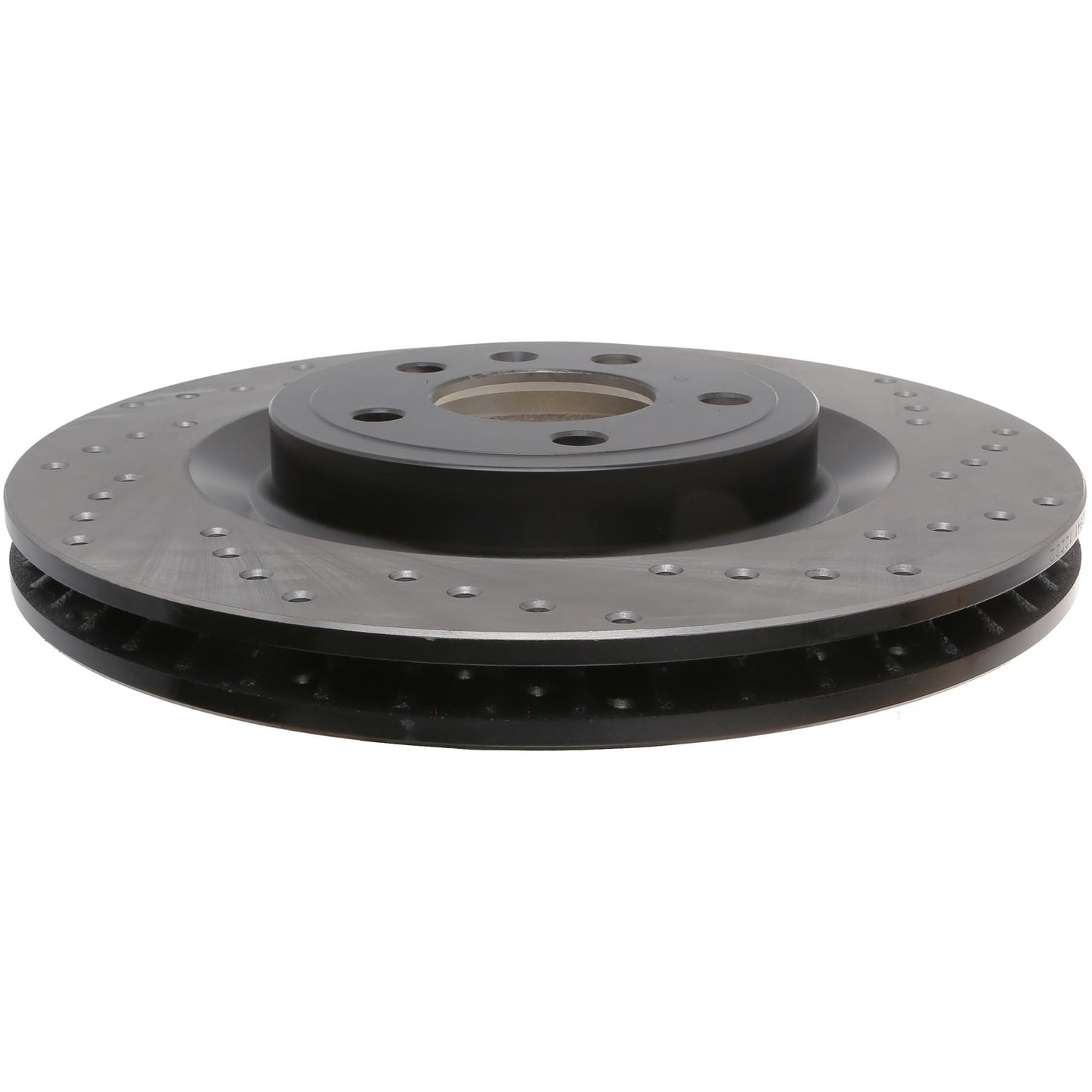 StopTech Sport Cross Drilled Brake Rotor; Front Left