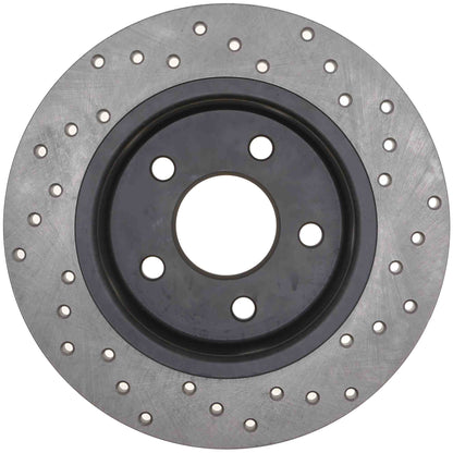StopTech Sport Cryo Cross Drilled Brake Rotor; Rear Right