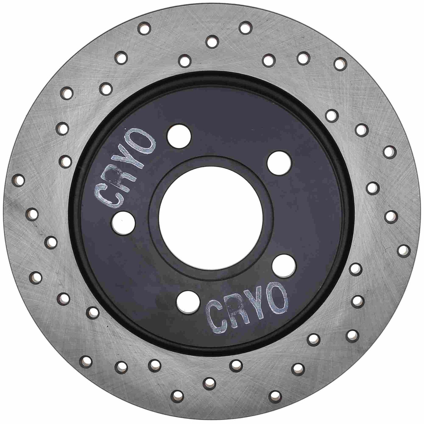 StopTech Sport Cryo Cross Drilled Brake Rotor; Rear Right