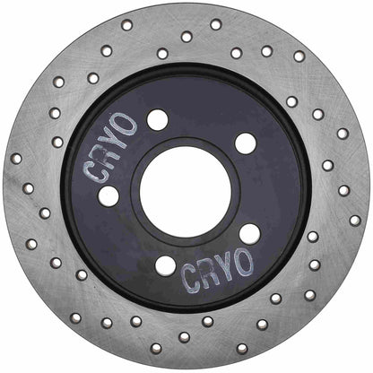 StopTech Sport Cryo Cross Drilled Brake Rotor; Rear Right