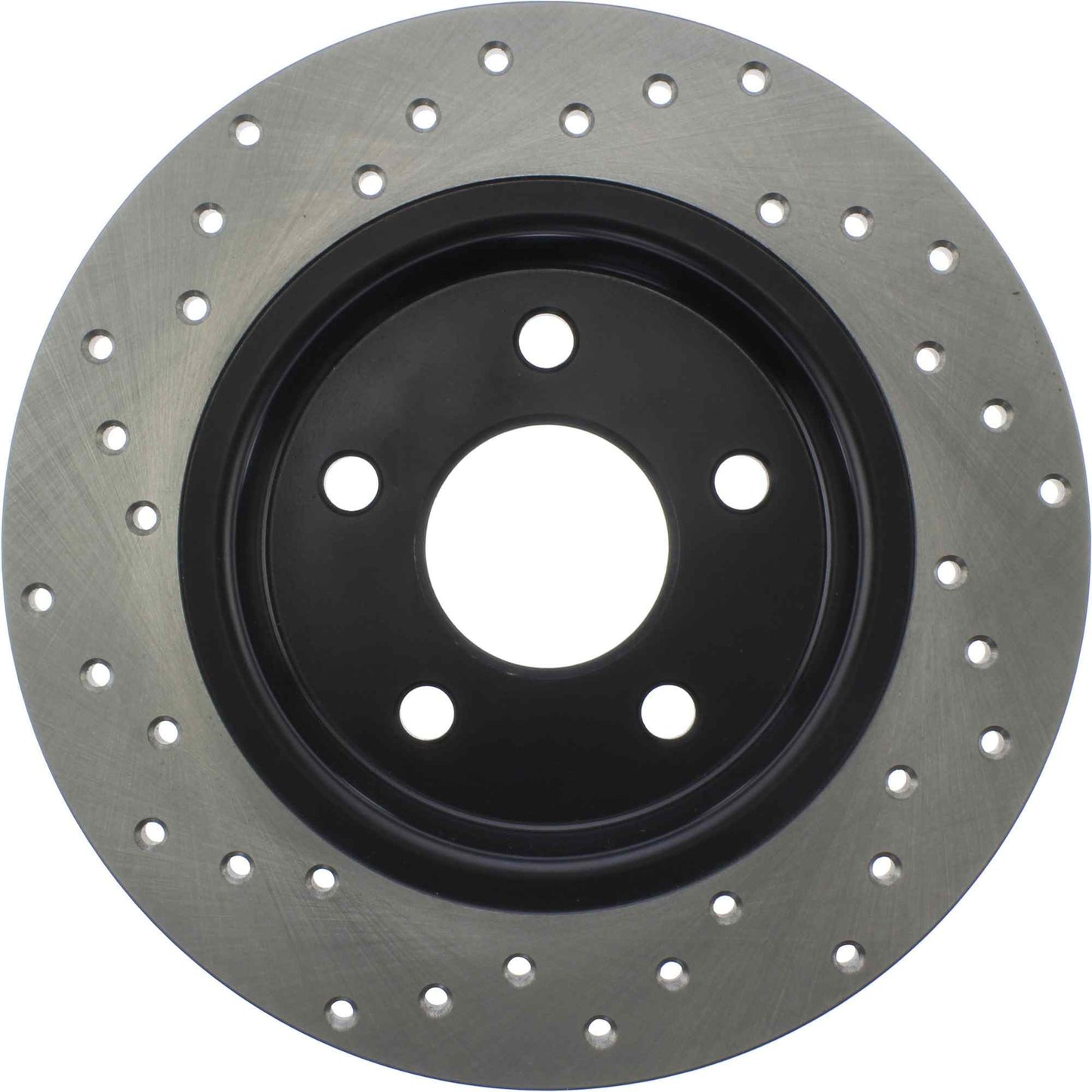 StopTech Sport Cross Drilled Brake Rotor; Rear Left