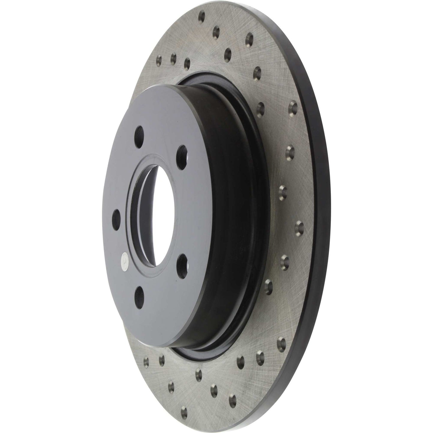 StopTech Sport Cross Drilled Brake Rotor; Rear Left